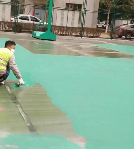 玉树球场地面翻新